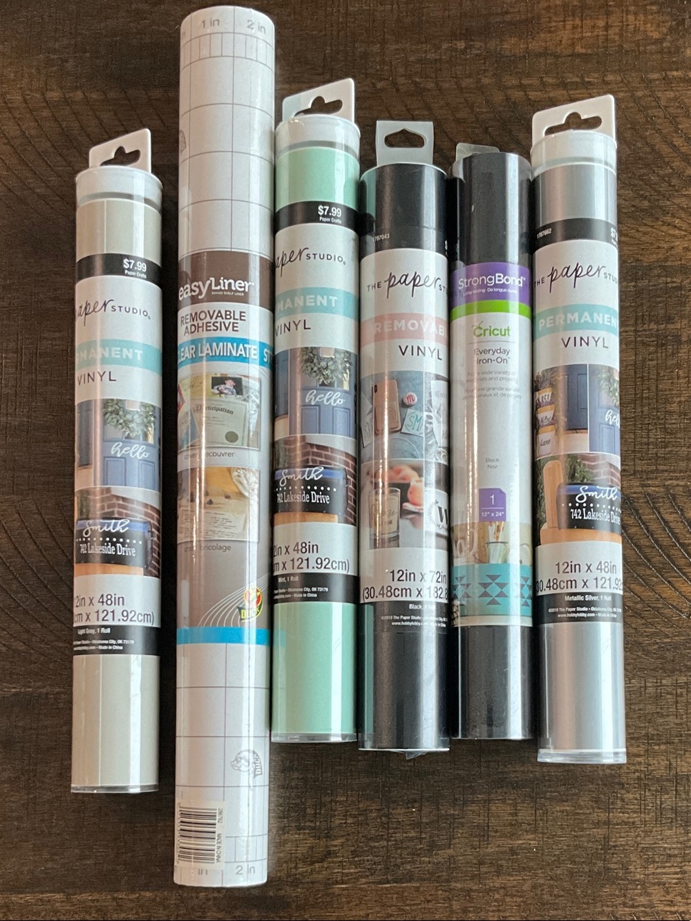 Vinyl Craft Rolls - Black, Mint, White, Gray